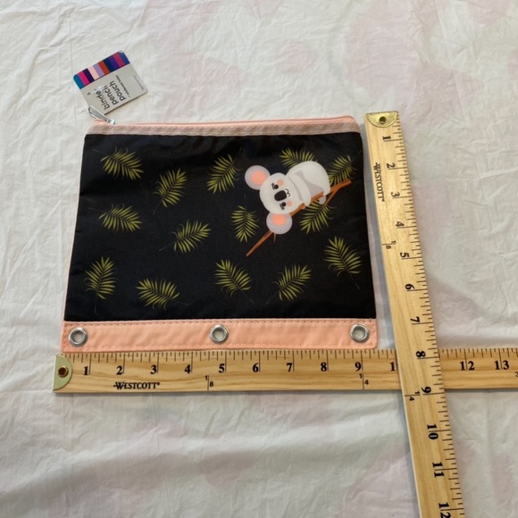 Pencil purse pouches Pop socket Iridescent Patches Unicorn & Good Vibes NWT - Picture 4 of 12